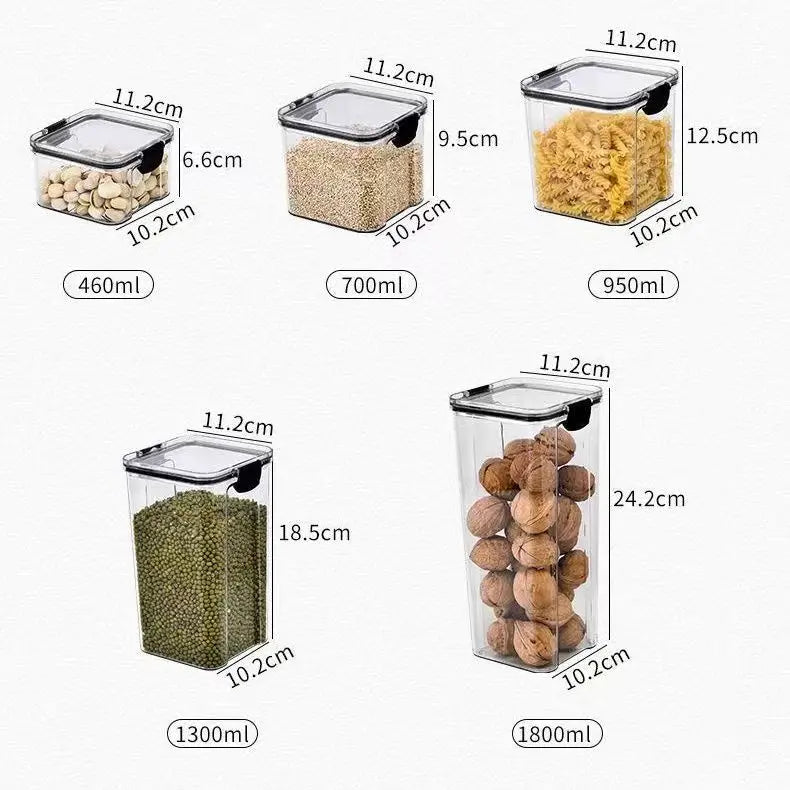 Potes selados para armazenagem de alimentos